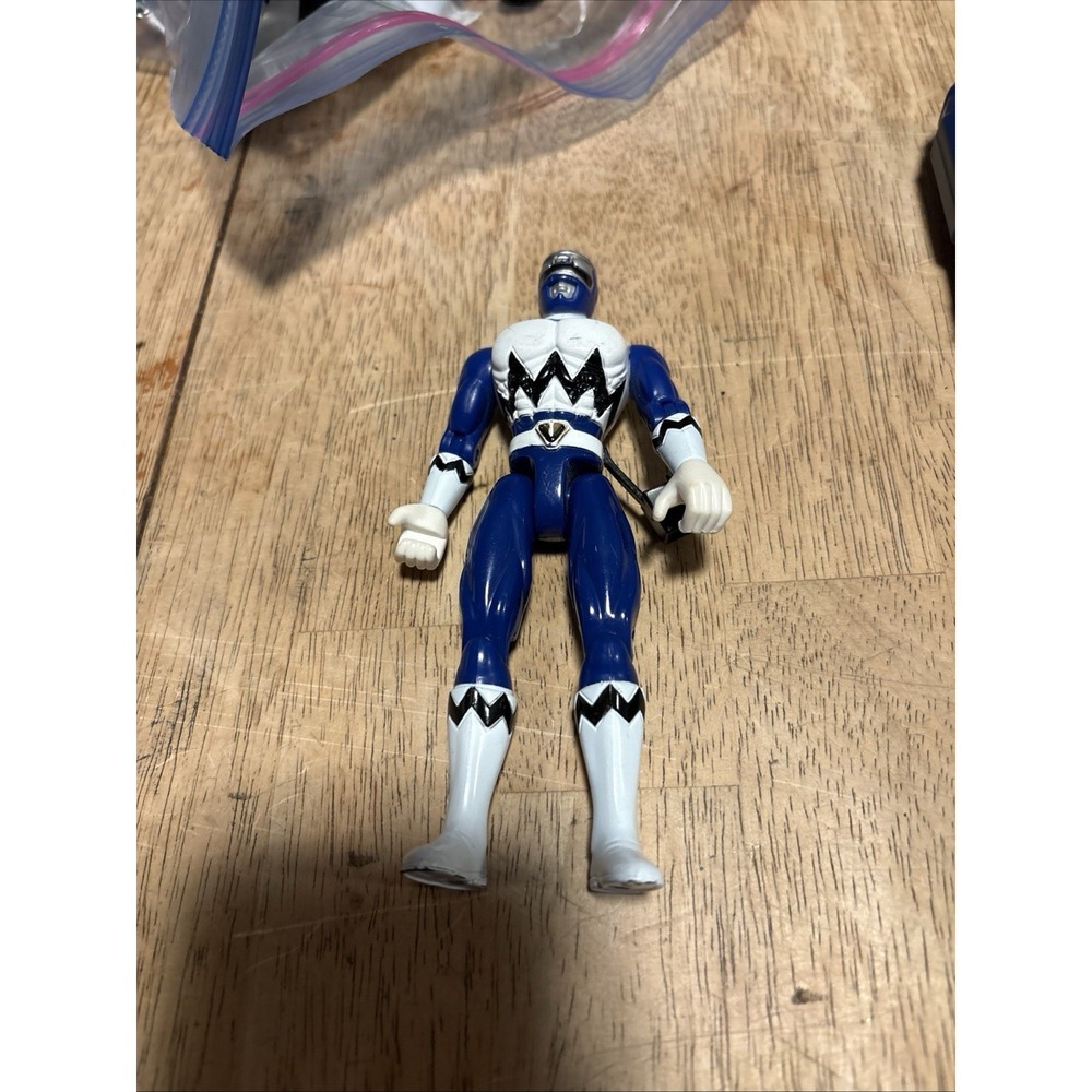 VTG Bandai Power Rangers Blue Ranger Action Figure 6" 1998 Lost Galaxy